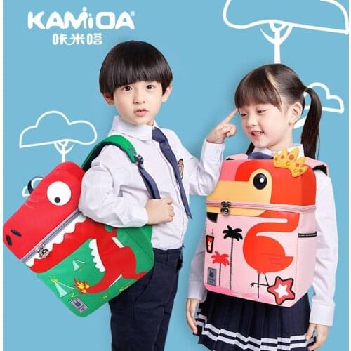 2019 New Fashion Portable Light Kindergarten Schoolbag Children Backpack Boys Girls Baby Cartoon Cute Forest Animal Schoolbag
