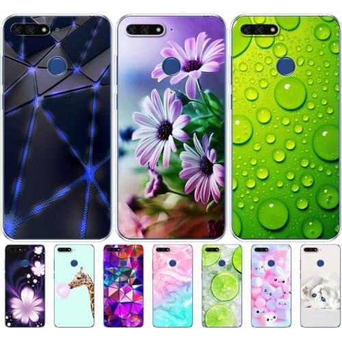 Silicon case For Huawei Honor 7C 5.7 Inch Case Cover Soft TPU Cute Cover Back Protective Phone Case For Huawei honor 7c Aum-L41