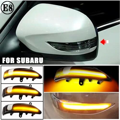 2Pcs LED Dynamic Turn Signal Light For Subaru Forester Tribeca Side Mirror Blinker Indicator For Subaru Outback Legacy Impreza