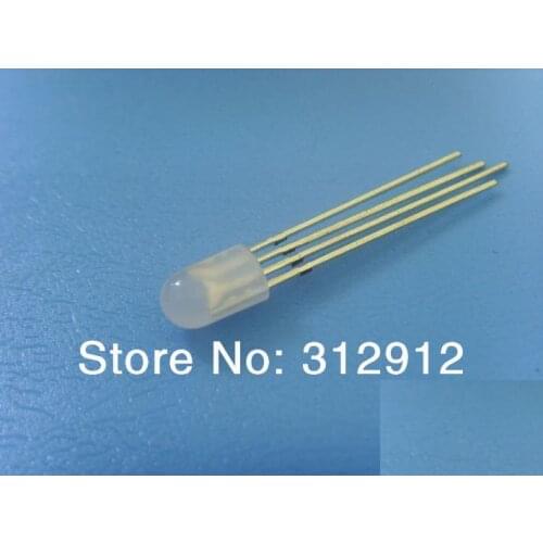 PL9823-F5;5mm round hat RGB LED with P9823 chipset inside;full color;frosted