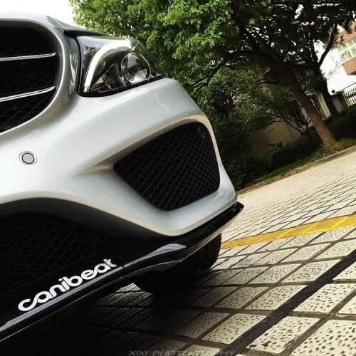 15cm*3cm CANIBEAT HF Reflective Sticker on Front Lip Funny Car Styling Decal Stickers Accessories Silver