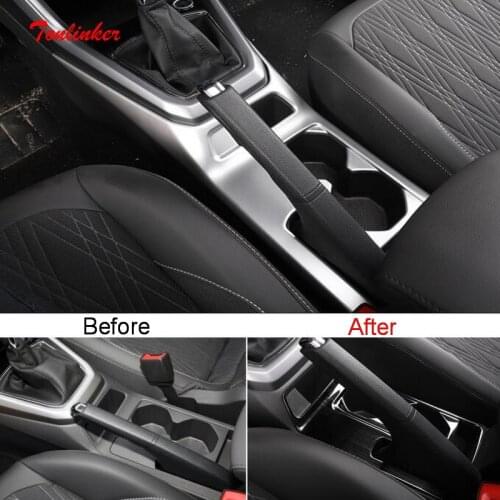 Tonlinker Interior Gear Position Panel Cover Case Stickers for FORD KUGA 2013-16 Car styling 1 PCS Stainless Steel Cover sticker