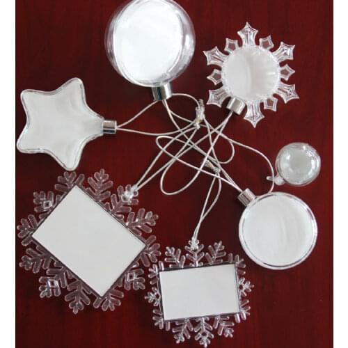 10pcs/lots Blank Sublimation Christmas Decoration Pendant for Sublimation INk Transfer Printing Heat Press DIY Gifts Craft Print