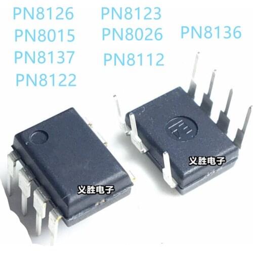 2PCS Power Chip IC PN8015 PN8112 PN8122 PN8137 PN8124 PN8026 PN8126 PN8123 PN8136 DIP7