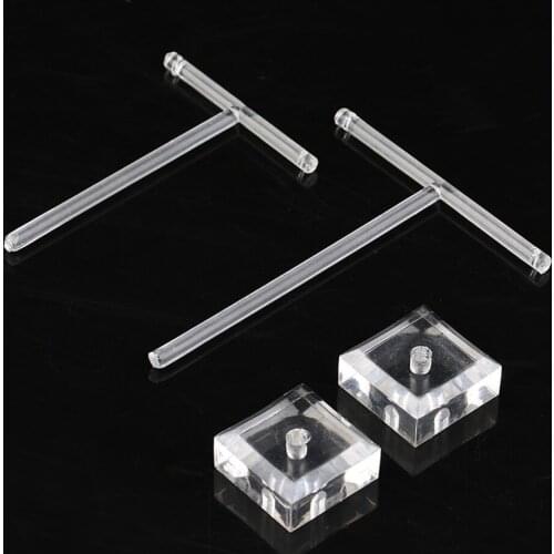 2PACK Pendant Necklace Earrings Jewellery Display Stand Acrylic Presenting Rack