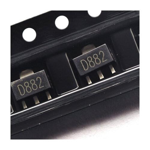 2SD882 D882 6040 SMD NPN Transistor 2A high current transistor SOT89
