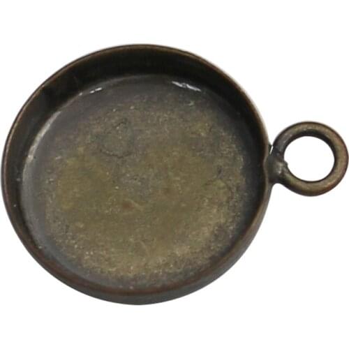 Beadsnice Pendant Setting Cabochon Base Pendant Tray Handmade Jewelry Making Accessories 13960