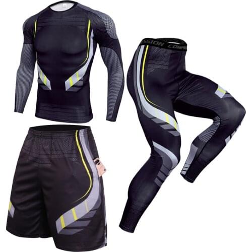 Bjj Rashguard for Men Rash Guard Jiu Jitsu T-shirts Pants Sport Suits MMA Shorts Muay Thai Shirt MMA Compression Clothing Sets