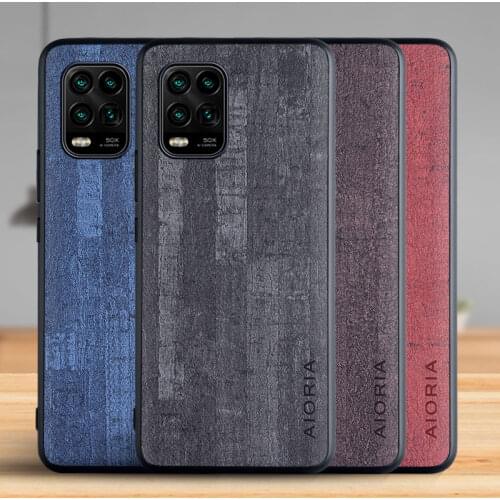 Case for Xiaomi Mi 10 Lite Pro Ultra Funda Luxury Vintage Bark pattern Leather Phone Cover for xiaomi mi 10 lite pro case Coque