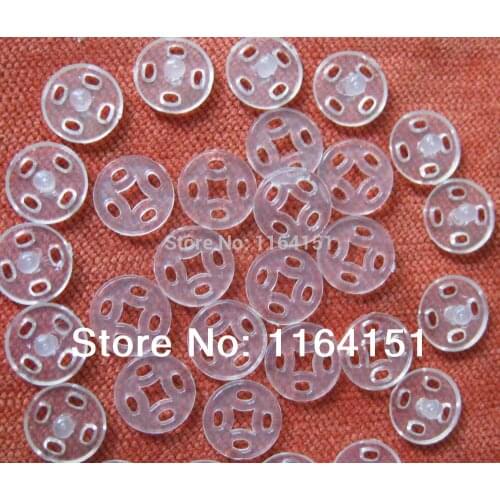 30set 15mm Kids Accessories Snap Button Sewing Garment Buttons For Craft Sewing Button Transparent