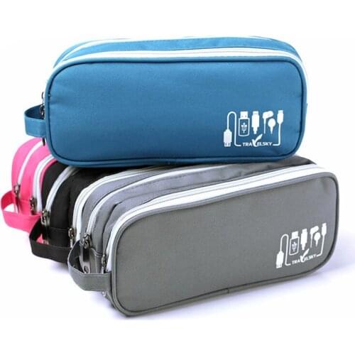 Oxford Travel Storage Bags for Data Cable Earphone Wire Charger Portable Battery Organizer Multifunction Storage Pouch Container