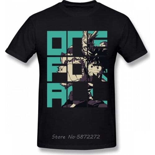 My Hero Academia All Might Midoriya Izuku T Shirt Men Cotton Leisure Boku No Hero Anime T-shirt Tees Harajuku
