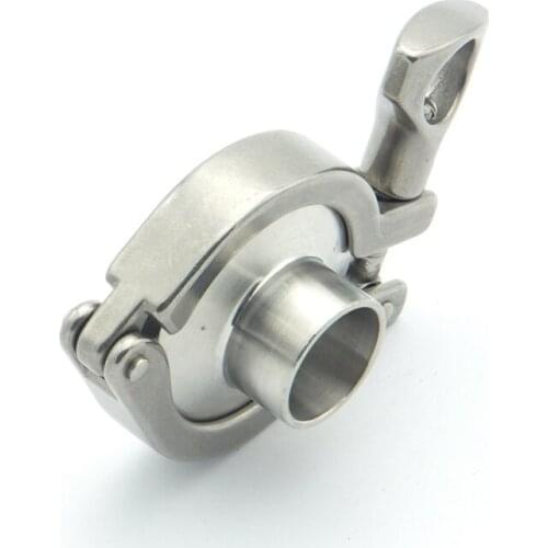 304 Stainless Steel Sanitary Pipe Fitting Set 57mm Pipe OD Sanitary Weld Ferrule + 2.5" Tri Clamp + Silicon Gasket + End Cap