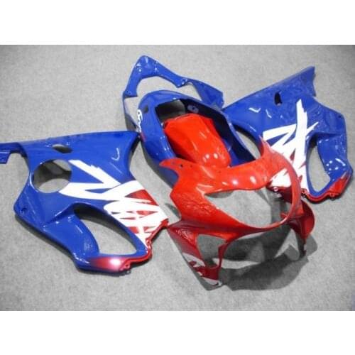 Injection mold Fairing kit for HONDA CBR600F4 99 00 CBR600 F4 1999 2000 CBR 600 ABS Blue red Fairings set+7gifts HC26