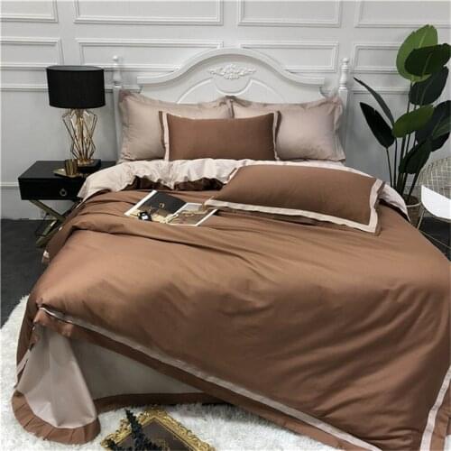 Yellow blue grey egyptian cotton Bedding Set Bed Sheet Comforter Duvet Cover Bedspread Bedclothes Adult Queen King Size Linens