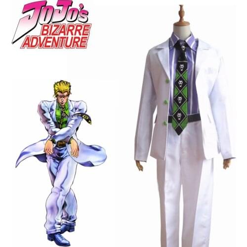Anime Kawajiri Kosaku Cosplay Costume JoJos Bizarre Adventure Kira Yoshikage Cosplay Costume