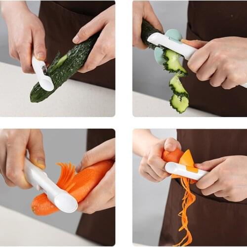 Kitchen Tools Vegetable Fruit Multi-function Spiral Shredder Peeler Manual Potato Carrot Radish Rotating Shredder Grater