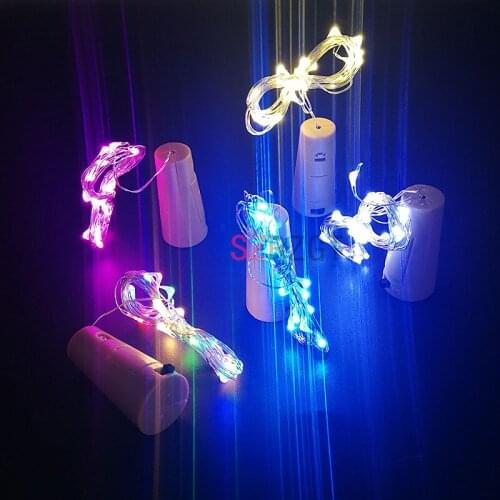 2M 20LEDs Mini LED Holiday String Lights Micro Waterproof Lamp Indoor Wedding Light for Home Decoration Christmas Glass Craft