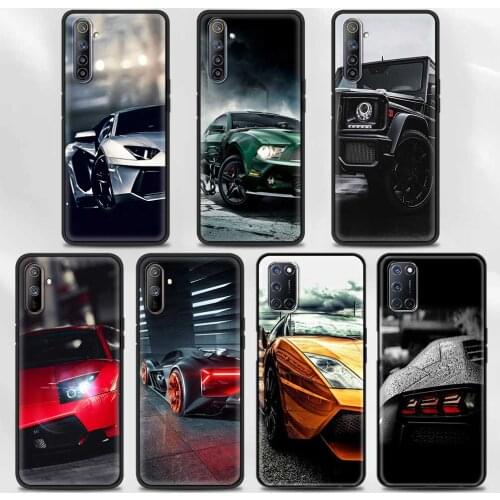 Sports Cars Male Men CellPhone Cover For Realme GT 8 7 6 Q2 Pro V15 V13 X50 5G C25 C21 C20 C15 C11 C3 7i Q2i Case Shell Capa