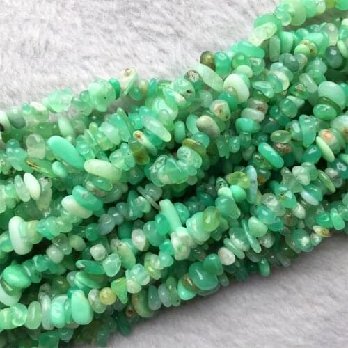 Natural Grass Green Chrysoprase Australia Jade Nugget Chip Loose Beads Free Form 3x8mm Fit Jewelry Necklace Bracelets 15" 05969