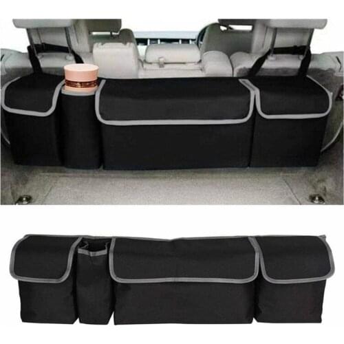 Car Trunk Organizer Backseat Storage Bag High Capacity Multi-use Oxford Adjustable Automobile Seat Back Organizers Accessories