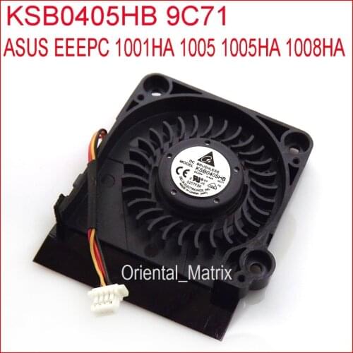 Original New KSB0405HB 9C71 DC5V 0.40A Cooler For ASUS EEEPC 1001HA 1005 1005HA 1008HA Laptop CPU Cooling Fan