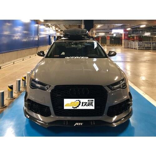 Applicable to A6ls6 Audi Modified Rs6 Bar Size Surround Carbon Fiber Front Side Skirt Rear with Lamp Tail Lip