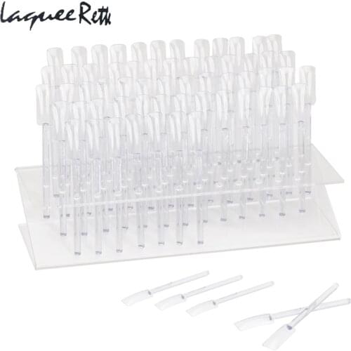 2017 Acrylic Nail Polish Stand 64 Nail Art Practice Display Stand Rack Stick Acrylic UV Gel French Tips ongle Tools