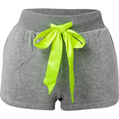 Womens Casual Fashion Elastic Waistline Running Exercise Sports Summer Shorts Sports Fitness Shorts Breathable Loose Type