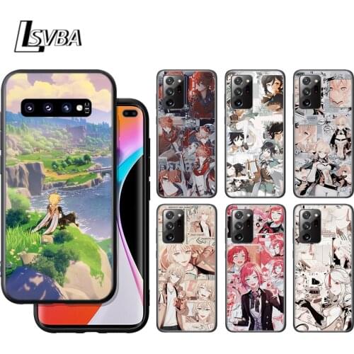 Funda Genshin Impacts Game Silicone Cover For Samsung Galaxy S21 S20 FE Ultra S10 S10E Lite 5G S9 S8 S7 Edge Plus Phone Case