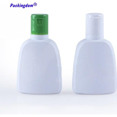 10pcs Empty Cream Containers Bottle Plastic Flip Cap Lotion Tube White Label Printing Refillable Bottles for Cosmetic 120ml 4oz