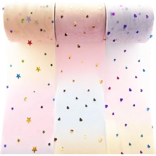 10Yards/roll 3" 7.5cm Rainbow Tulle Roll Organza Tutu Fabric Baby Shower Party Supplies DIY Hair Bows Handmade Materials