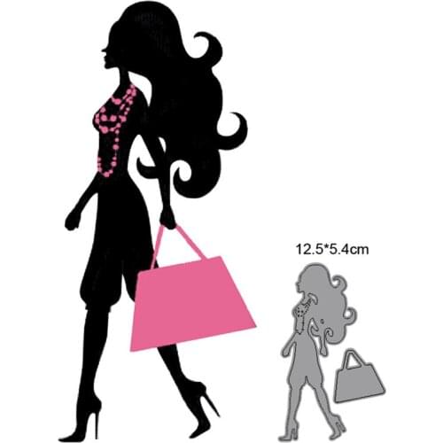 2021 dies woman handbag metal cutting dies cut die mold decoration Scrapbook paper craft knife mould blade punch stencils dies