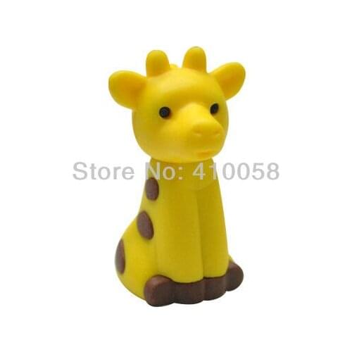 Freeshipping Cute giraffe promotional eraser for children school stationery eraser/ children gift