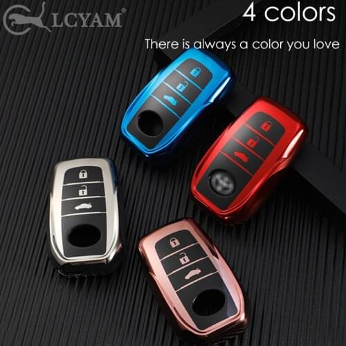 Key Fob Case Cover Shell for For CHR Rav4 Auris Prius Camry Corolla Land Cruiser Prado Crown Keyless Remote Accessories