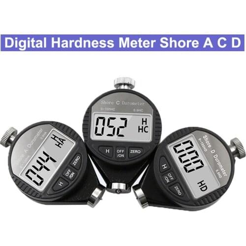 Digital Shore Hardness Durometer Digital Hardness Tester Hardness Meter Shore 0-100 A/C/D For Plastic Leather Rubber Multi-resin