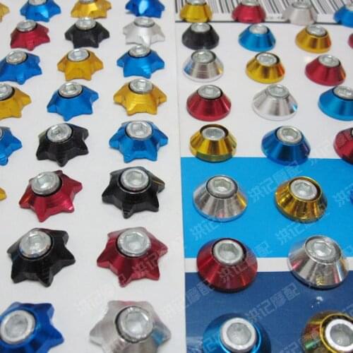 For Electric pedal refires 125 motorcycle license plate decoration frame plate 6 multicolour aluminum alloy screw