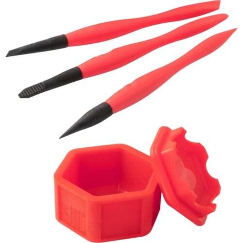 Home DIY Silicone Mini Glue Brushes Multifunctional Set With Sealable Cover Lid Brush Holder For Arts Crafts Woodworking