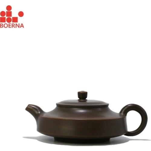 BOERNA Nixing Teapot Clay Pot for Dahongpao Puer tea Masters Handmade Kung Fu Kettle Creative Teaware Send Gift Box