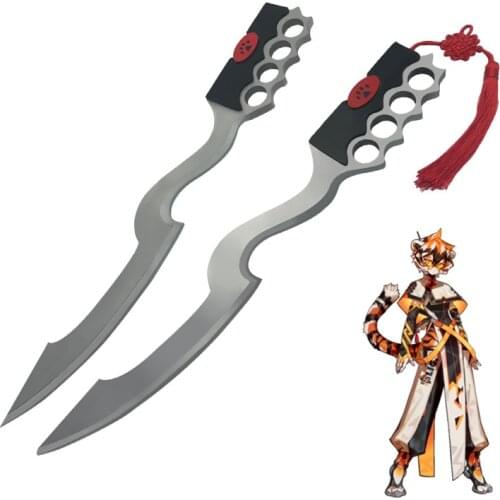 Hot Game Arknights Waai Fu Cosplay Prop Rhodes Island Specialist Waai Fu Cosplay Weapon PVC Sword Halloween Carnival Party Props