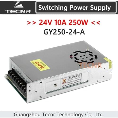 TECNR 24V 250W 10A switching power supply for cnc laser engraving machine GY250-24-A