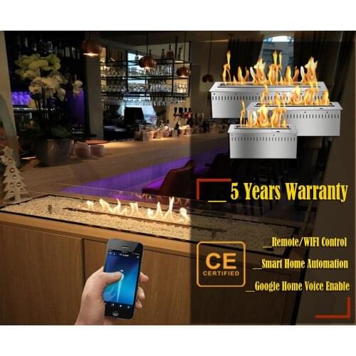 Inno-Fire 30 inch Remote Control silver or black wifi ethanol fireplaces designs