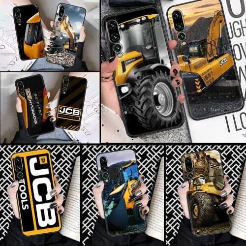 Jcb excavator Phone case For Huawei P Mate P10 P20 P30 P40 10 20 Smart Z Pro Lite 2019 black soft back luxury hoesjes silicone