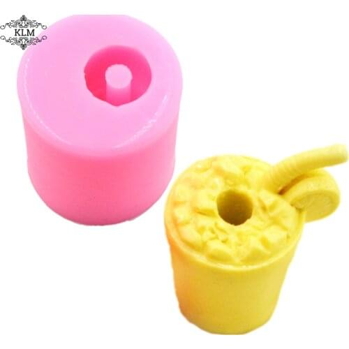 KLM new bucket flower type silicone mold Straw Topper tool clay tool cake decoration tool chocolate cookie tool fudge