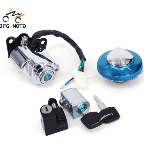 Motorcycle Lock Set Ignition Switch Fuel Gas Tank Cap Seat Lock Keys For HONDA VT400 VT750 1998-2003 Magna 250 CA250