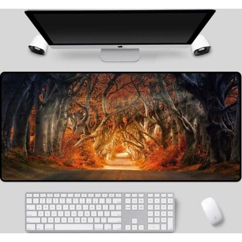 Mairuige Beautiful Irish The Dark Hedges motif mouse pad, household rubber non-slip large table mat