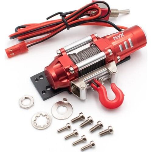 KYX Racing Aluminum CNC Machined Fine Carving Winch Powerful for RC Crawler Car Axial SCX10 II 90046 Wraith D90 Traxxas TRX4
