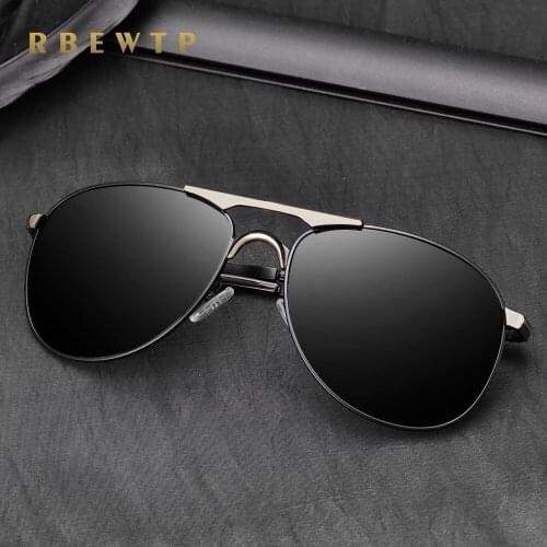 RBEWTP Unisex Retro Vintage Mens Sunglasses Polarized Driving Sun Glasses oculos Male Eyewear Accessories For Men/women 8722