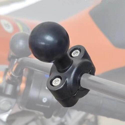 Fit 9-15.6mm Round Rod Clamp Motorcycle Handlebar Rail 1 inch Ball Mount Car Headrest Rai Holder with for Gopro