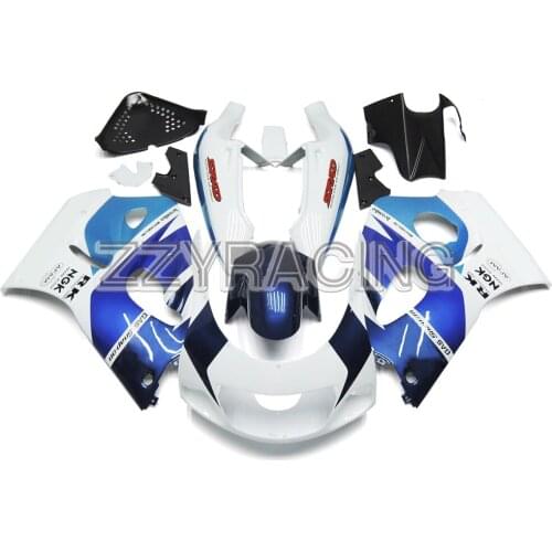 Complete Motorcycle Fairings Kit for Suzuki GSXR600 1996 1997 1998 1999 GSXR750 96 97 98 99 ABS Plastic Body Work White Blue